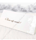 <p>Card de masă select de nuntă sau alte evenimente importante. În interior este un compartiment (buzunărel), care poate fi folosit ca plic de bani. Prețul cardului include tipărirea textului (color sau negru).</p>
