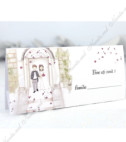 <p>Card de masă pentru nuntă sau alte evenimente, în interiorul căruia este un compartiment (buzunărel) care poate fi folosit ca plic pentru bani. Prețul cardului include tipărirea textului (color sau negru).</p>