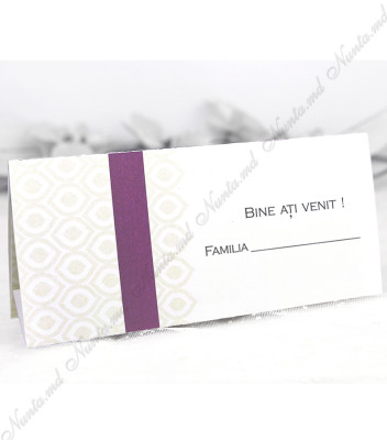 <p>Card de masă pentru nuntă sau alte evenimente, în interiorul căruia este un compartiment (buzunărel) care poate fi folosit ca plic pentru bani. Prețul cardului include tipărirea textului (color sau negru).</p>