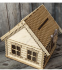 <p>Cutie de dar din lemn, realizată în formă de casă, folosită pentru plicurile oferite de invitați la nuntă. Aceasta reprezintă un accesoriu elegant și util în același timp. Poate fi realizată fie în varianta standard sau personalizată cu textul și datele dorite.</p>