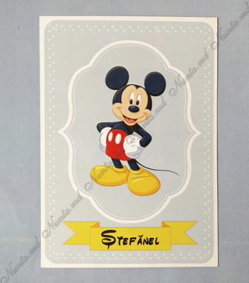 <p>Invitaţie originală cu design personalizat confecţionată în forma personajului din desene animate Mikey Mouse. Pe partea verso este imprimat textul invitației. În preţ este inclus şi plic alb.</p><p><strong>Setul poate fi completat cu:</strong></p><p>•&nbsp;&nbsp;&nbsp;&nbsp;&nbsp;&nbsp;&nbsp;&nbsp; Aranjare la mese;</p><p>•&nbsp;&nbsp;&nbsp;&nbsp;&nbsp;&nbsp;&nbsp;&nbsp; Cartea de urări;</p><p>•&nbsp;&nbsp;&nbsp;&nbsp;&nbsp;&nbsp;&nbsp;&nbsp; Plic de bani;</p><p>•&nbsp;&nbsp;&nbsp;&nbsp;&nbsp;&nbsp;&nbsp;&nbsp; Număr la masă etc.</p><p>•&nbsp;&nbsp;&nbsp;&nbsp;&nbsp;&nbsp;&nbsp;&nbsp; Bomboniera;</p><p>•&nbsp;&nbsp;&nbsp;&nbsp;&nbsp;&nbsp;&nbsp;&nbsp; Cutie pentru colaci;</p><p>•&nbsp;&nbsp;&nbsp;&nbsp;&nbsp;&nbsp;&nbsp;&nbsp; Cutie pentru bani.</p><p><strong>ATENŢIE: </strong>În dependenţă de tipul hârtiei, complexitatea modelului şi componentele alese, preţul poate varia.&nbsp;</p><p>Designul poate modificat !!!</p>