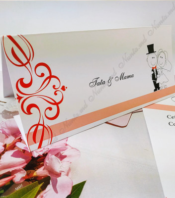 <p>Card de masă/Mapă de bani pentru nuntă sau alte evenimente, în interiorul căruia este un compartiment (buzunărel) care poate fi folosit ca plic pentru bani.</p>