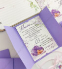 <p>Invitaţie la cumatrie sau botez, confecţionat din carton mov,cu design personalizat, &nbsp;pe partea din interior este imprimat textul invitației.&nbsp;</p><p><strong>Setul poate fi completat cu:</strong></p><p>•&nbsp;&nbsp;&nbsp;&nbsp;&nbsp;&nbsp;&nbsp;&nbsp; Aranjare la mese;</p><p>•&nbsp;&nbsp;&nbsp;&nbsp;&nbsp;&nbsp;&nbsp;&nbsp; Cartea de urări;</p><p>•&nbsp;&nbsp;&nbsp;&nbsp;&nbsp;&nbsp;&nbsp;&nbsp; Plic de bani;</p><p>•&nbsp;&nbsp;&nbsp;&nbsp;&nbsp;&nbsp;&nbsp;&nbsp; Număr la masă etc.</p><p>•&nbsp;&nbsp;&nbsp;&nbsp;&nbsp;&nbsp;&nbsp;&nbsp; Cutie pentru colaci;</p><p>•&nbsp;&nbsp;&nbsp;&nbsp;&nbsp;&nbsp;&nbsp;&nbsp; Cutie pentru bani.</p><p><strong>ANTENŢIE: </strong>În dependenţă de tipul hârtiei, complexitatea modelului şi componentele alese, preţul poate varia.&nbsp;</p><p>Designul poate modificat !!!</p>