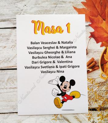 <p>Panoul informativ pentru oaspeți este un element necesar pentru eveniment. Oaspeților li se oferă posibilitatea să vadă la ce masă vor sta chiar din momentul intrării în restaurant. Se execută la comandă, dimensiunea A5, &nbsp;numarul cartonaşelor este în conformitate cu numarul meselor.</p>