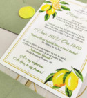 <p>Invitaţie la nunta, cu tematica "Lemon", compus din cartonaş invitaţie de nunta (carton alb mat), plic alb accesorizat cu ştampilă(sigiliu)alb.</p><p><strong>Setul poate fi completat cu:</strong></p><p>• Aranjare la mese;</p><p>• Plic de bani;</p><p>• Număr la masă etc.</p><p>Aceste componente pot fi сomandate atât în set cât şi separat.&nbsp;</p><p><strong>ATENŢIE: </strong>În dependenţă de tipul hârtiei, complexitatea modelului şi componentele alese, preţul poate varia.&nbsp;</p><p>Orice idee poate fi realizată !!!</p>