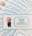 <p>Card de masă sau plic de bani pentru cumatrie sau alte evenimente, în interiorul căruia este un compartiment (buzunărel) care poate fi folosit ca plic pentru bani.</p><p><strong>Dacă faceţi invitaţiile la noi, la plicuri beneficiaţi &nbsp;10% reducere.</strong></p>