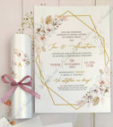 <p>Invitație la nuntă confecţionată dintr-un carton perlat cu imprimeuri diverse. Se rulează şi se face tubuşor. Tubul are ca accesoriu o fundiţă.</p><p>Design-ul poate fi modificat.&nbsp;</p><p><strong>Setul poate fi completat cu:</strong></p><p>• Aranjare la mese;</p><p>• Plic de bani;</p><p>• Număr la masă etc.</p><p>• Căsuţa pentru plicuri de bani</p><p><strong>ATENŢIE: </strong>În dependenţă de tipul hârtiei, complexitatea modelului şi componentele alese, preţul poate varia.&nbsp;</p><p>Orice idee poate fi realizată !!!</p>