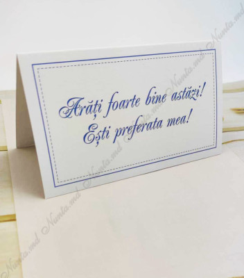 <p>Card de masă pentru nuntă sau alte evenimente pentru a indica numele fiecărui invitat la mese.</p><p>O metodă minunată pentru organizare.</p>