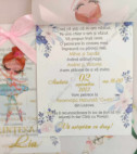 <p>Invitaţie originală la cumatrie sau botez, cu tematica balerină. Design personalizat confecţionată din foaie de calc accesorizată cu o fundiță din satin.</p><p>Este un model ideal pentru a invitaţia la petrecerea gemenilor.</p><p><strong>Setul poate fi completat cu:</strong></p><p>•&nbsp;&nbsp;&nbsp;&nbsp;&nbsp;&nbsp;&nbsp;&nbsp; Aranjare la mese;</p><p>•&nbsp;&nbsp;&nbsp;&nbsp;&nbsp;&nbsp;&nbsp;&nbsp; Cartea de urări;</p><p>•&nbsp;&nbsp;&nbsp;&nbsp;&nbsp;&nbsp;&nbsp;&nbsp; Plic de bani;</p><p>•&nbsp;&nbsp;&nbsp;&nbsp;&nbsp;&nbsp;&nbsp;&nbsp; Număr la masă etc.</p><p>•&nbsp;&nbsp;&nbsp;&nbsp;&nbsp;&nbsp;&nbsp;&nbsp; Bomboniera;</p><p>•&nbsp;&nbsp;&nbsp;&nbsp;&nbsp;&nbsp;&nbsp;&nbsp; Cutie pentru colaci;</p><p>•&nbsp;&nbsp;&nbsp;&nbsp;&nbsp;&nbsp;&nbsp;&nbsp; Cutie pentru bani.</p><p><strong>ATENŢIE: </strong>În dependenţă de tipul hârtiei, complexitatea modelului şi componentele alese, preţul poate varia.&nbsp;</p><p>Designul poate modificat !!!</p>