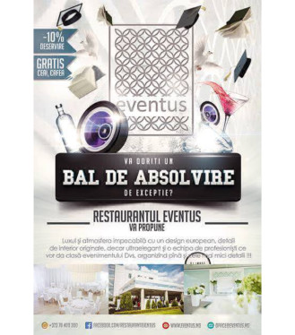 Balul de absolvire la Sala de festivități "Eventus"!