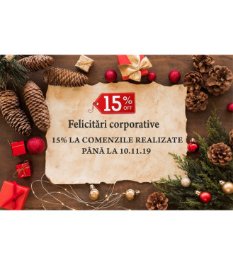 Felicitări corporative personalizate 15 %