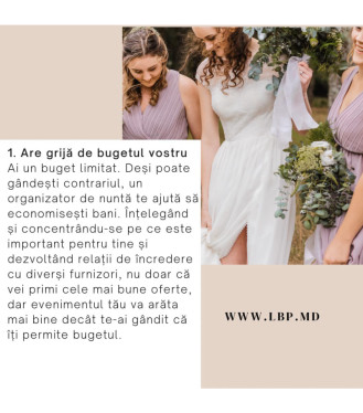 5 motive să ai un wedding planner la nunta Ta!