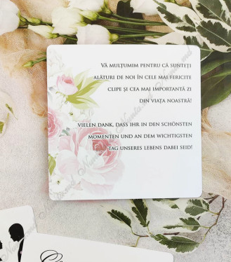 Invitatie La Nunta - mire şi mireasa